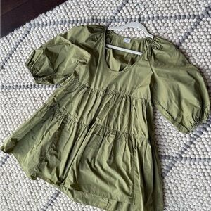 Wilfred Olive Green Mini Dress